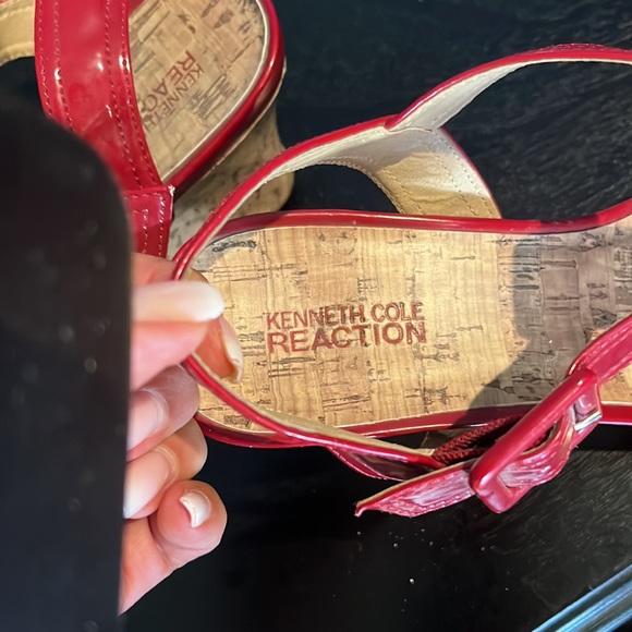 Patent leather ted cork wedge sandal - Picture 8 of 9